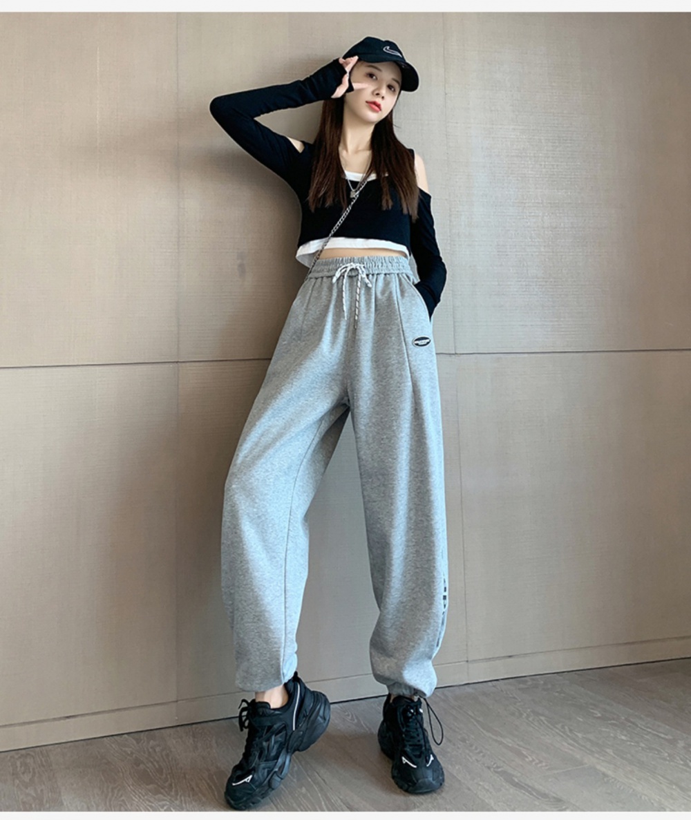 Harem Casual thick winter Korean style sweatpants for women