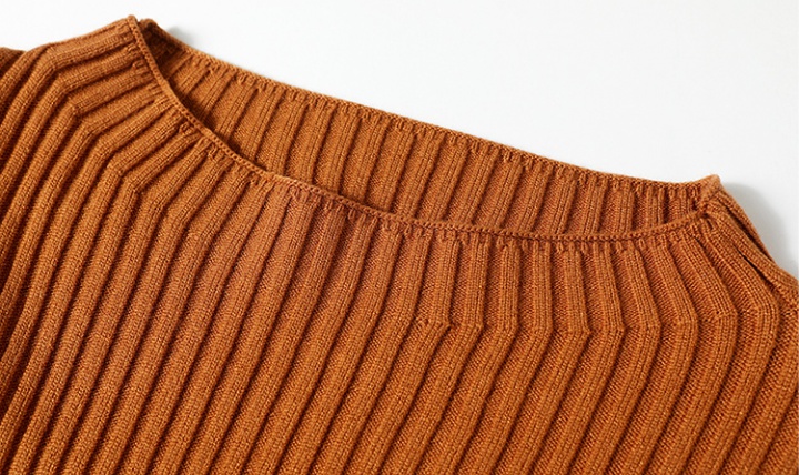 Long sleeve woolen sweater temperament skirt 2pcs set