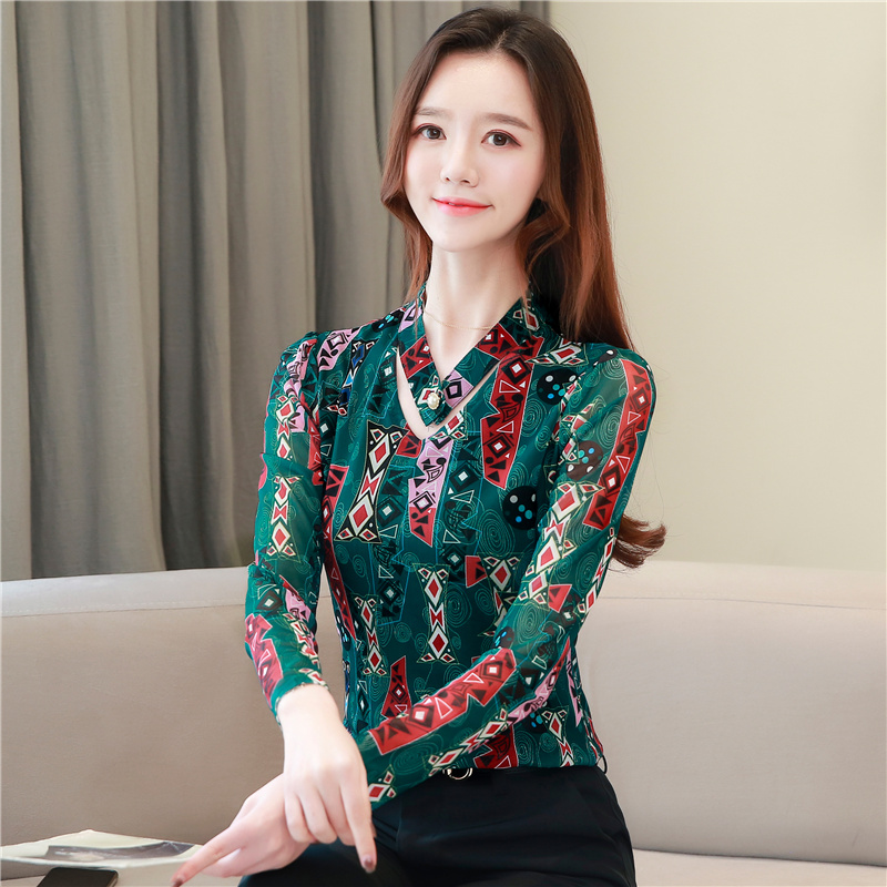 Western style tops spring and autumn T-shirt for women