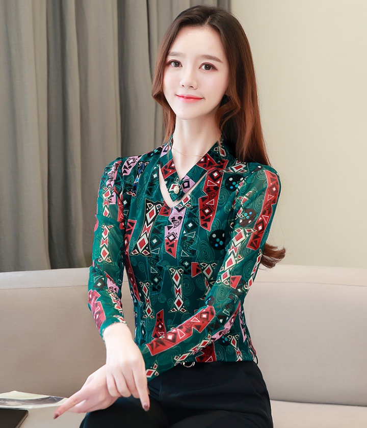 Western style tops spring and autumn T-shirt for women