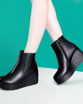 Middle-heel martin boots autumn and winter platform