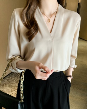 Korean style tops autumn and winter shirt for women