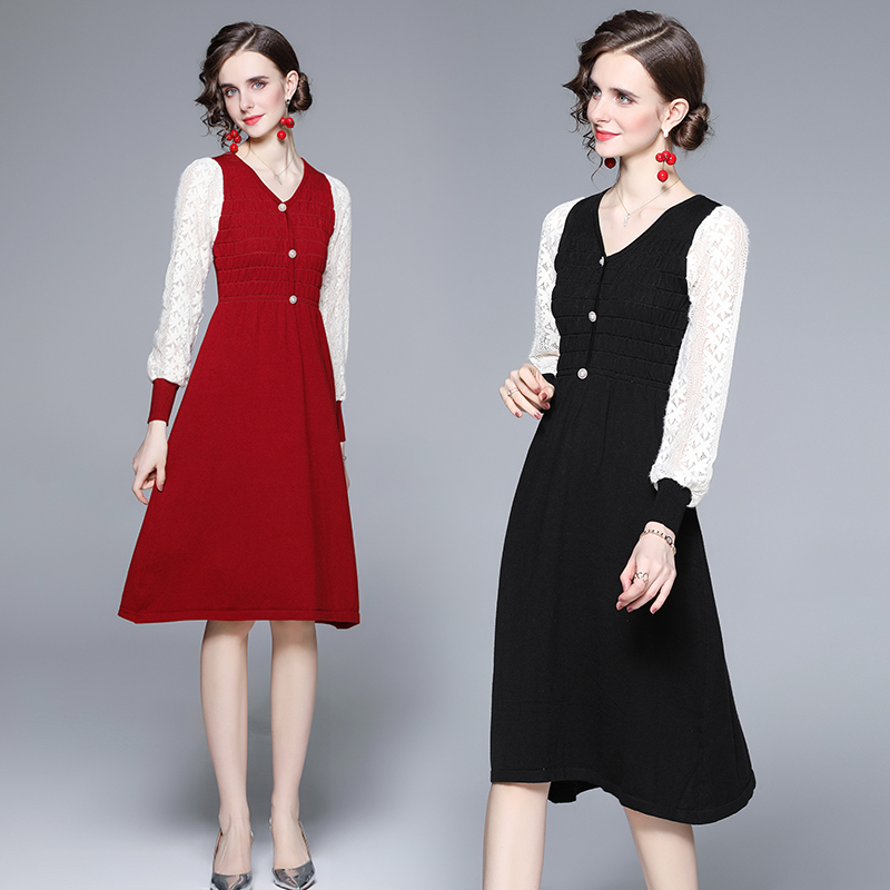 Elegant large yard temperament dress for women