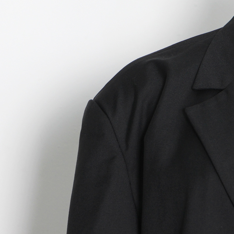 Korean style leather coat leatherette business suit
