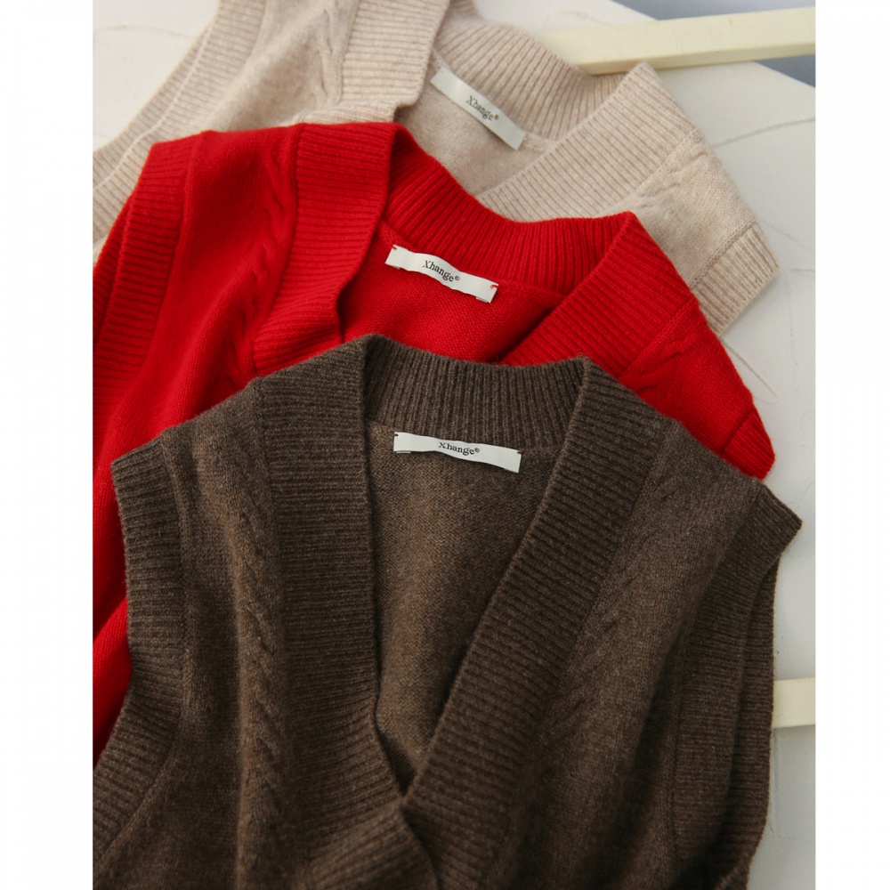 Colors autumn and winter vest exquisite cashmere sweater