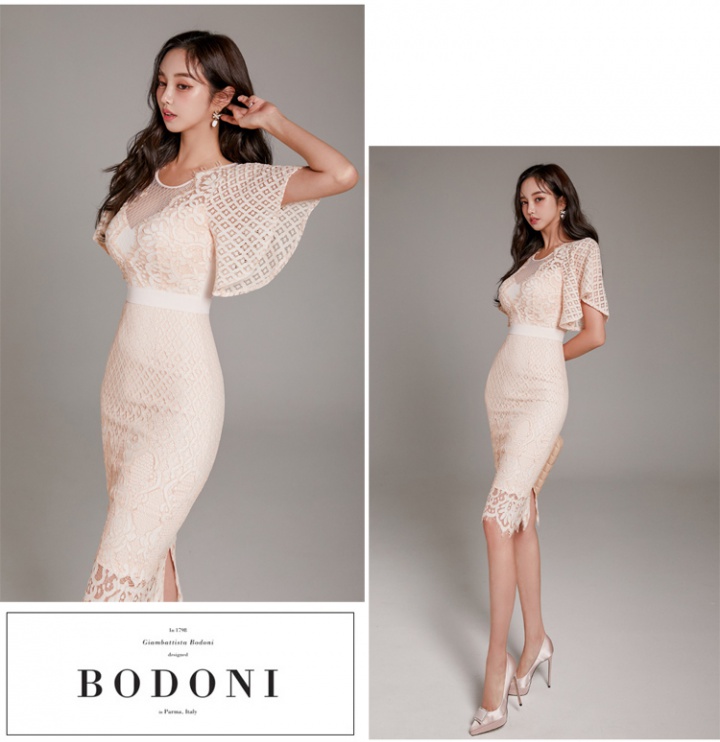 Korean style splice lace fashion bottoming dress