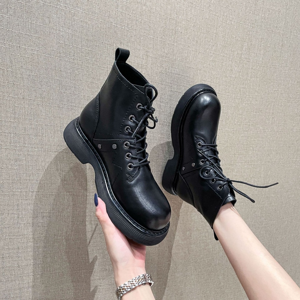 Low cylinder martin boots locomotive short boots for women