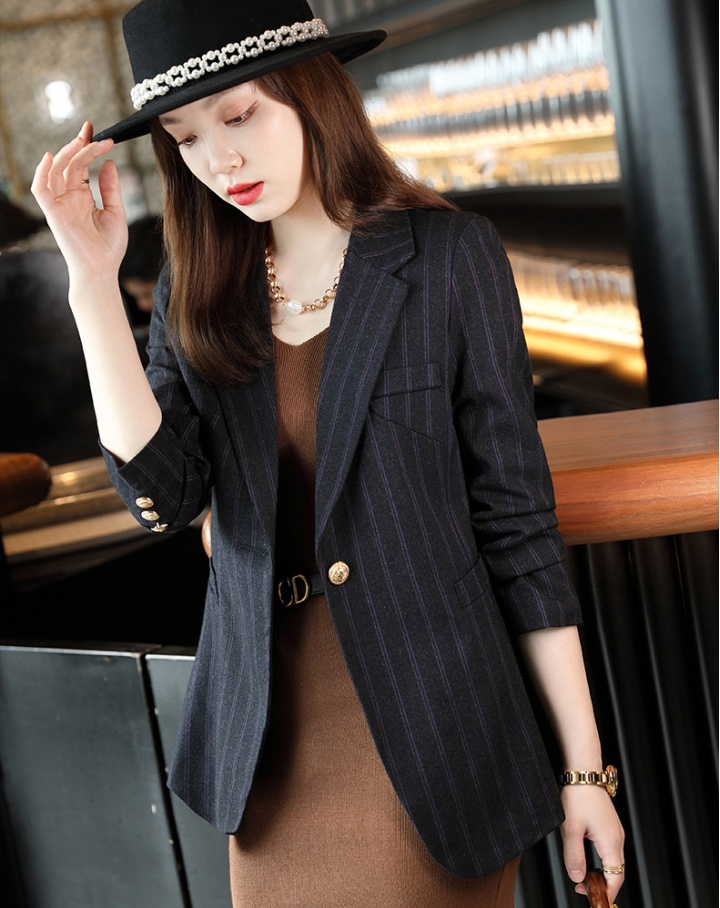 Long sleeve Casual coat all-match tops for women