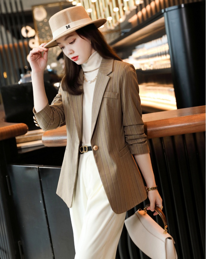 Long sleeve Casual coat all-match tops for women