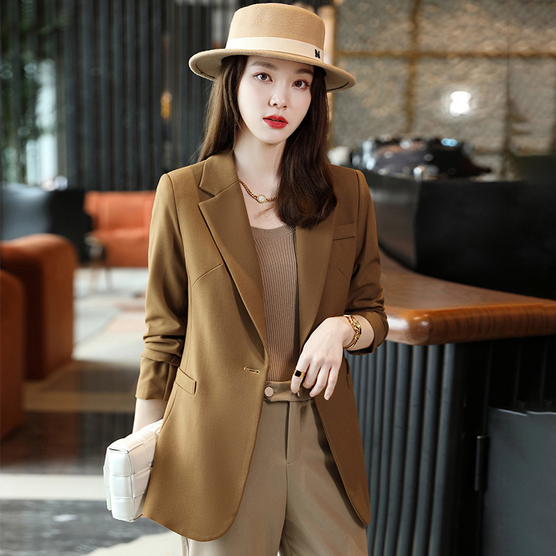 Long sleeve spring and autumn tops temperament Casual coat