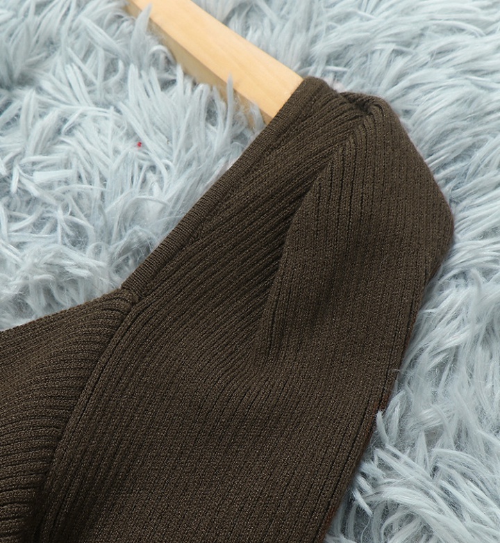 Slim long sweater dress knitted dress for women