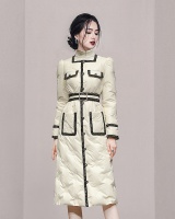 Fashion and elegant elegant square collar cotton coat