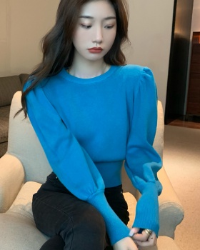 Puff sleeve autumn and winter sweater pullover tops