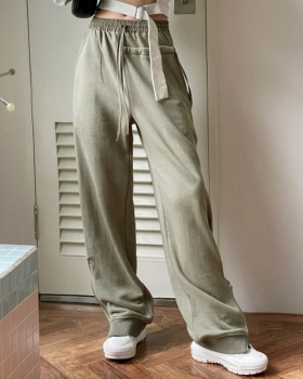 Hip-hop zip sweatpants Casual autumn long pants for women