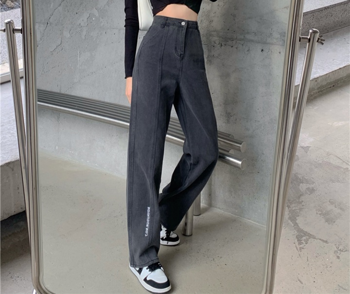Mopping wide leg jeans loose high waist pants for women