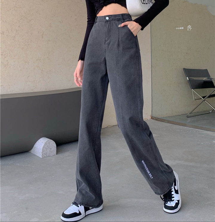 Mopping wide leg jeans loose high waist pants for women