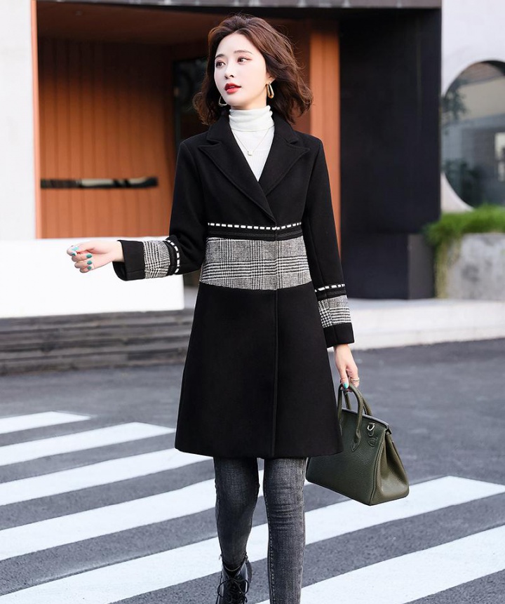 Long business suit autumn and winter overcoat for women