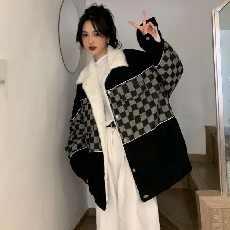 Thick coat autumn and winter cotton coat for women