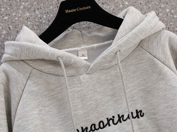 Large yard thick hoodie winter letters coat for women