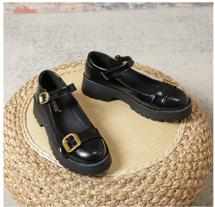 Pure leather shoes fashion and elegant uniform for women