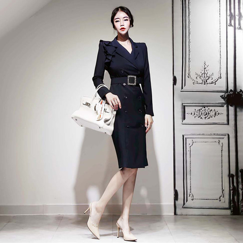 Korean style business suit profession dress