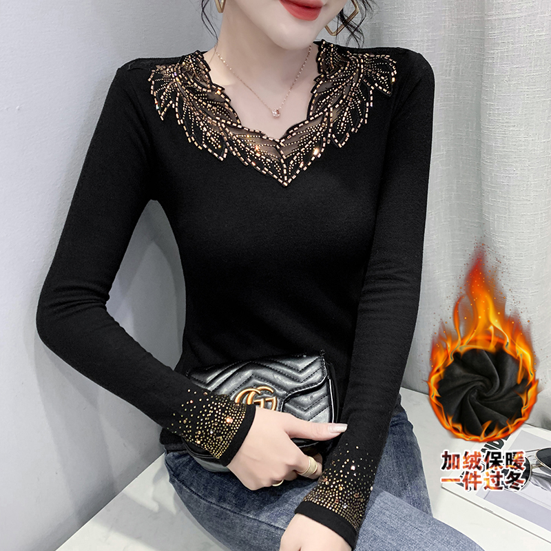 Bottoming tops long sleeve small shirt for women