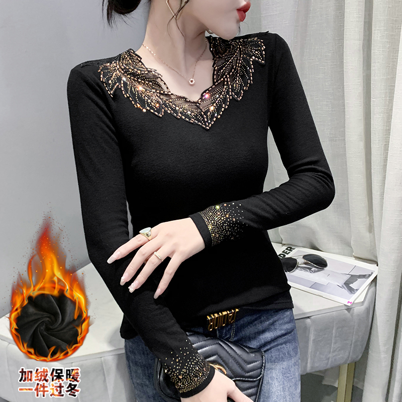 Bottoming tops long sleeve small shirt for women