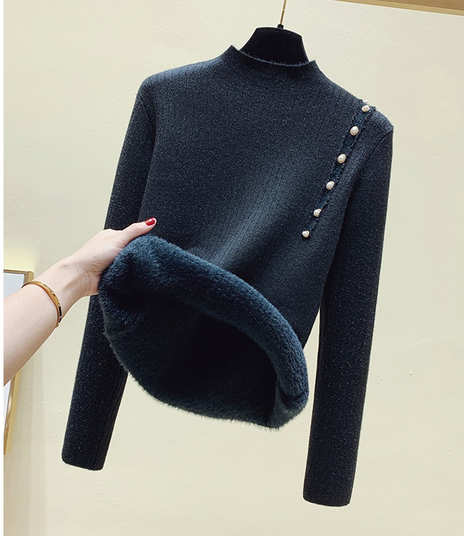 Winter thermal bottoming shirt slim sweater for women