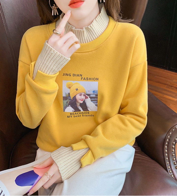 Korean style hoodie loose tops for women
