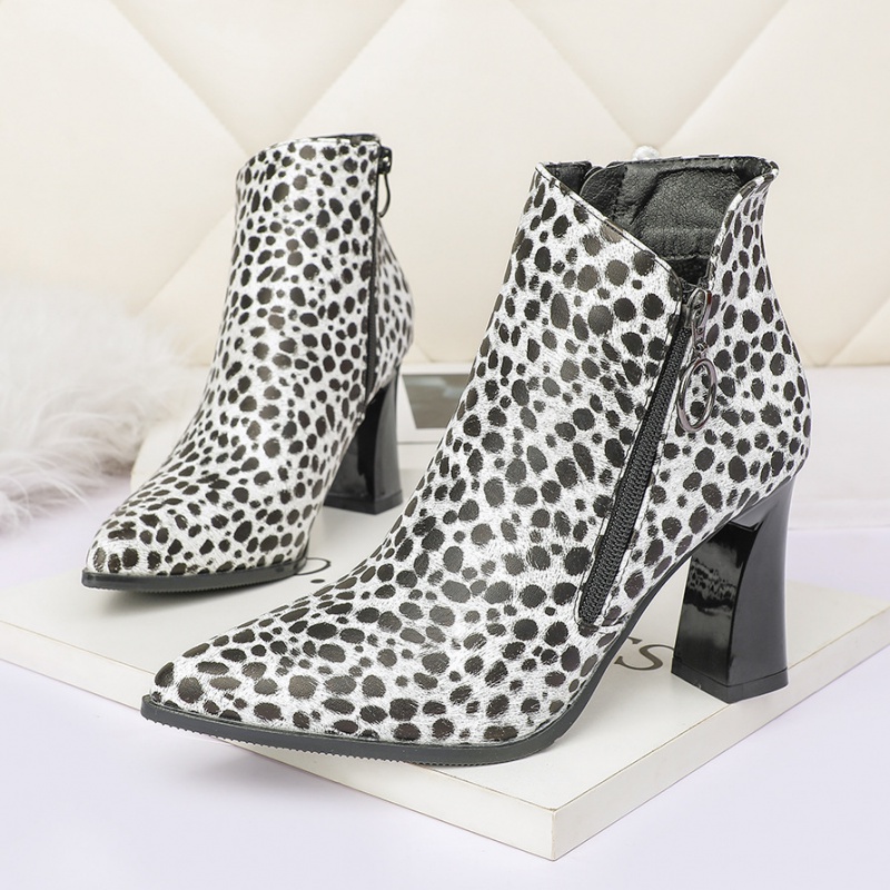 European style thick martin boots pointed sexy boots