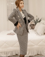 Split business suit slim coat a set for women