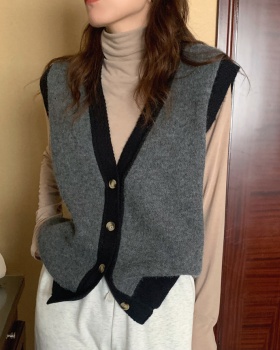 All-match simple cardigan Korean style sweater