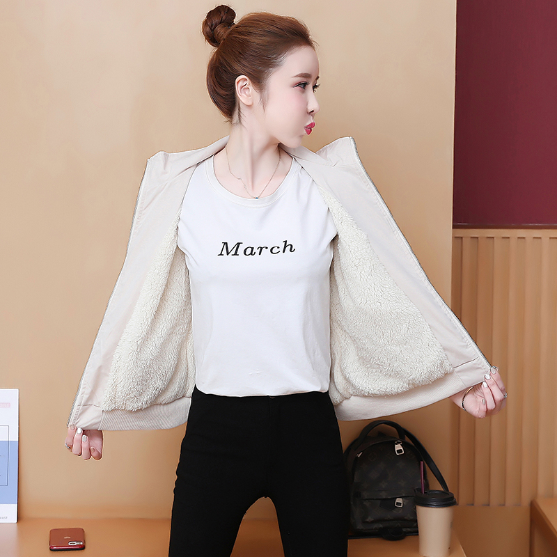 Autumn and winter not hat long sleeve coat for women
