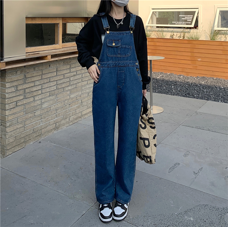 Large yard fat work clothing high waist loose jumpsuit