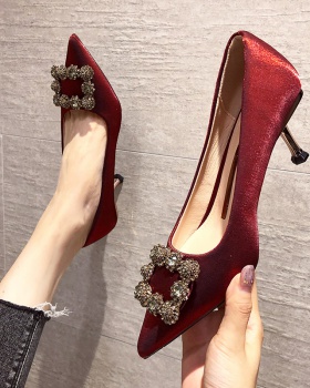France style high-heeled shoes autumn shoes for women