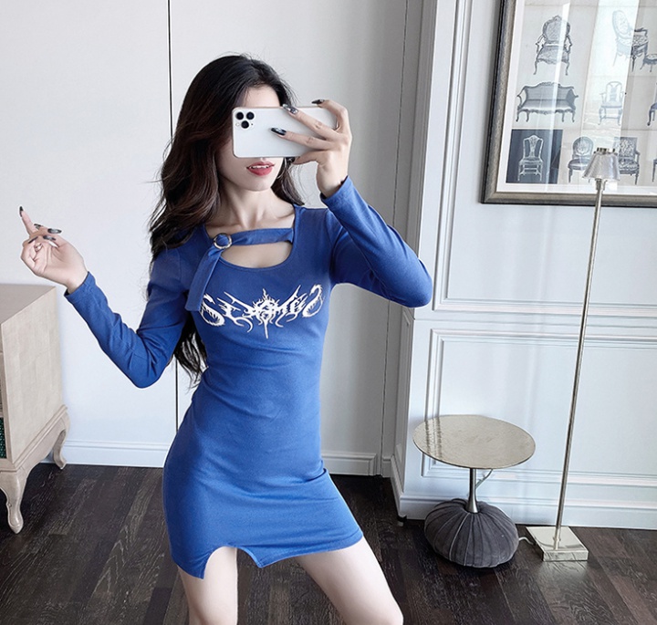 Sexy slim T-back temperament Korean style dress