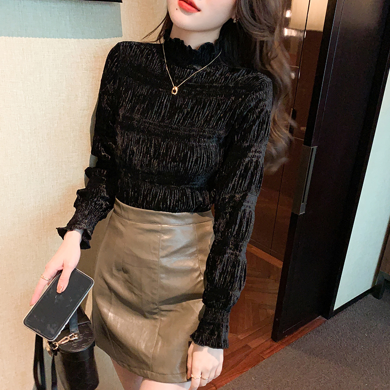 All-match autumn and winter bottoming shirt for women