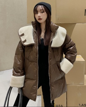 Temperament fashion coat Korean style cotton coat for women