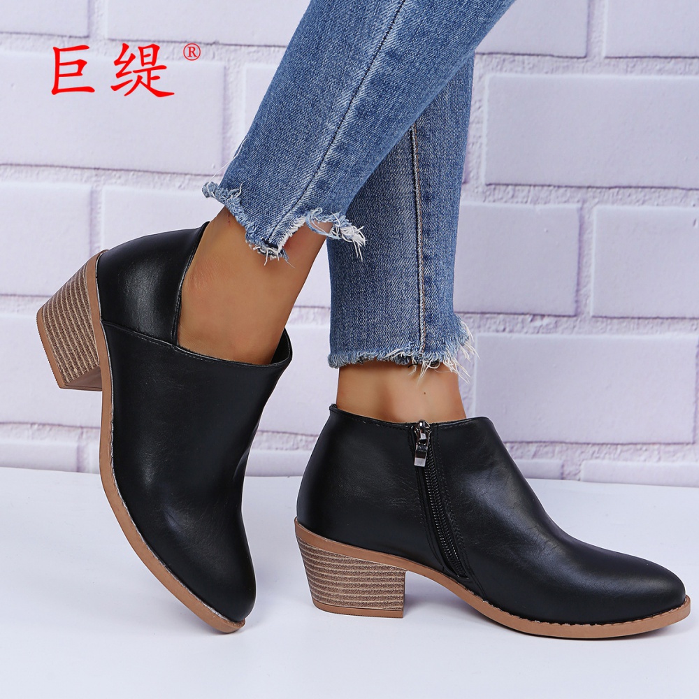 Large yard thick zip four seasons spring and autumn shoes