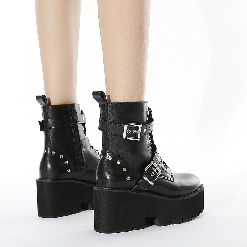 Thick crust thick high-heeled boots for women