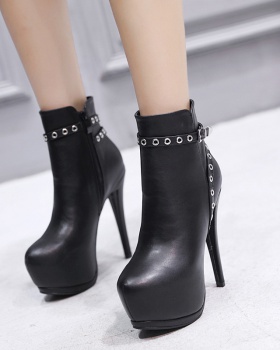 Nightclub women's boots rivet short boots for women