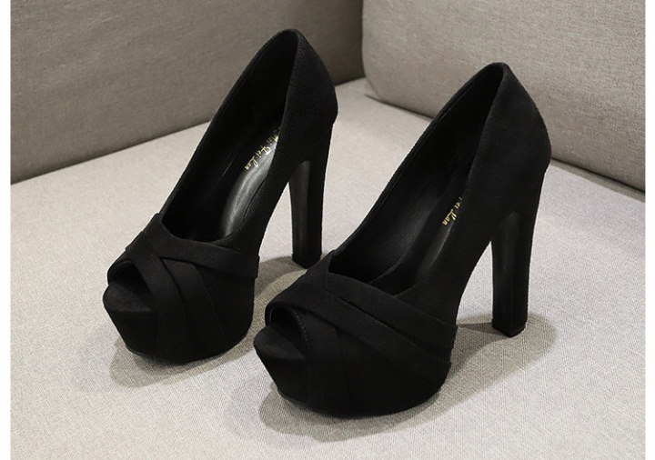 Thick sexy shoes high-heeled platform for women