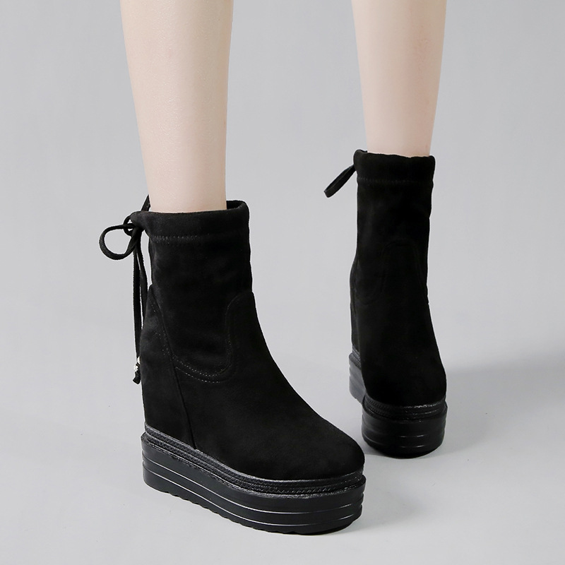 Autumn and winter short boots half Boots for women
