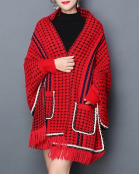 Imitation of mink velvet shawl tassels scarves for women