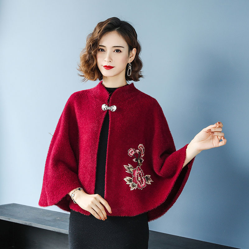 Collocation thermal cheongsam wedding thick coat for women