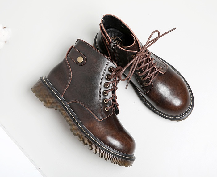 Genuine leather leather shoes breathable martin boots for women
