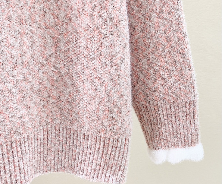 Half high collar sweater thick tops for women