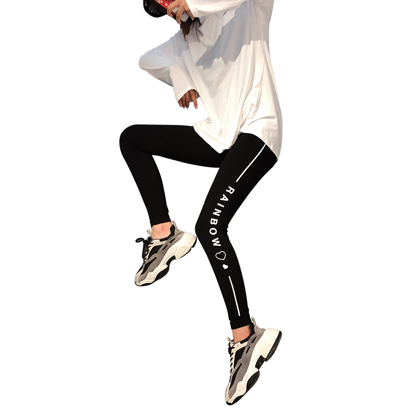 Spring and autumn tight leggings thin nine pants for women