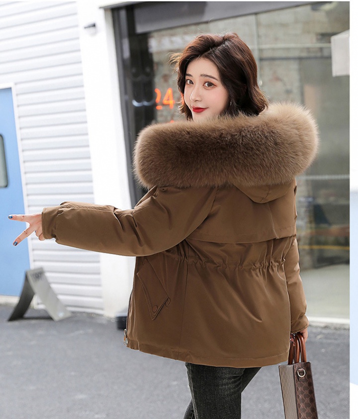 Plus velvet down coat winter cotton coat for women