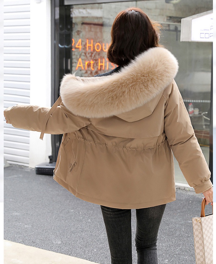 Plus velvet down coat winter cotton coat for women